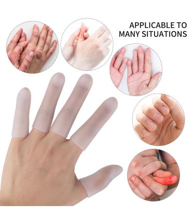 Prsacco 14 Pcs Silicone Finger Protectors - Gel Finger Cots for Blister Protection - Buy Online on GoSupps.com