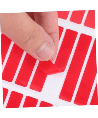 Ipetboom 5 Sheets Clear Tape Nail Display Stand Strip Tape Double Sided Clear Double Sided Tape Nail Art Tape Labels Press on Nail Sticky Tabs Display Board Plastic Red Acrylic - Buy Online on GoSupps.com