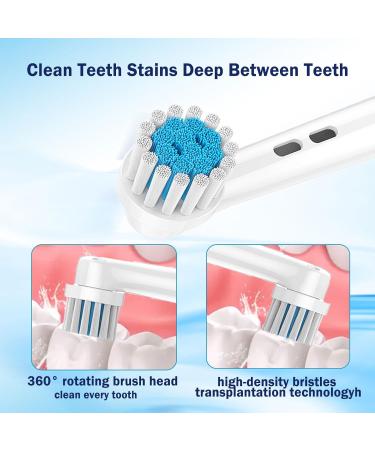 Sensitive Clean Electric Toothbrush Heads for Adults - 4 Pack Replacement for Oral-B 7000/Pro 1000/9600/5000/3000/8000 | Professional Gum Care - Buy Online on GoSupps.com