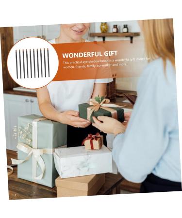 Beavorty 10pcs Nose Shadow Brush Creme Eyeshadows Face Powder Brush Single-head Brush Eyebrow Brush Flat Miss 13x0.8cm Black - Buy Online on GoSupps.com