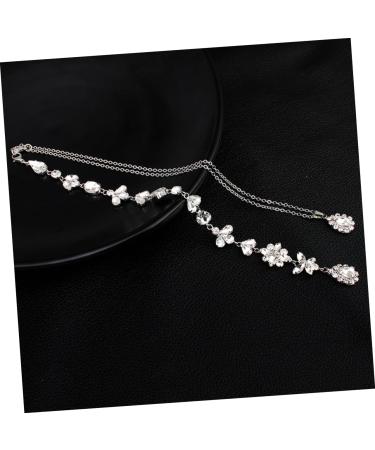 CHILDWEET Choker Necklaces for Girls Wedding Necklaces Ladies Back Chain Body Chain Box Crystal Back Miss - Buy Online on GoSupps.com