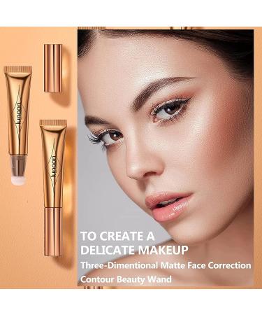 Matte Finish Liquid Contour Stick - Waterproof Dual Color Body and Face Makeup Wand - Buy Online on GoSupps.com