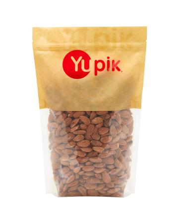 Yupik Dry Roasted Salted Almonds 1 kg Gluten-Free Kosher Whole Nuts Seasoned Nuts Salty Snacks Lightly Roasted Oil-Free High in Fiber Crunchy Savory Snacks 1 kg (Pack of 1)