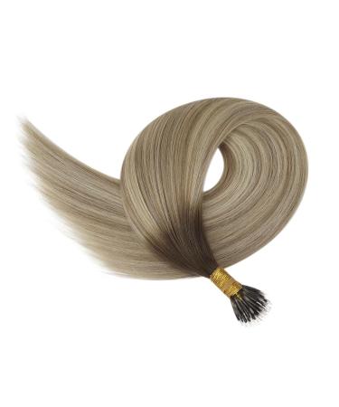 Youngsee Balayage Nano Ring Hair Extensions - Real Hair 55cm Brown to Blonde - Premium 50g Nano Extensions - Buy Online on GoSupps.com