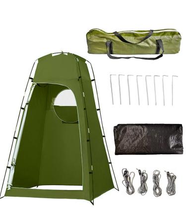 Over Size Privacy Camping Tent,6.9FT Outdoor Shower Enclosure Tent Portable Shower,Toilet,Dressing Changing Room Outdoor Privacy Shelter Tents with Carry Bag for Camping,Hiking,Fishing Army Green
