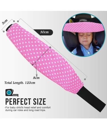 Silence Shopping 2 Pcs Baby Car Seat Neck Relief Head Support - Pink - Buy Online on GoSupps.com