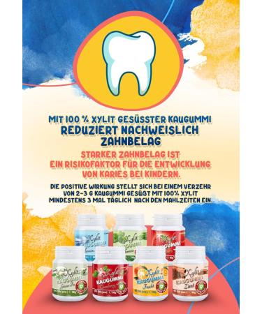 Xylitquelle Dental Care Chew - Sugar-Free Peppermint Gum | 100% Xylitol Vegan No Aspartame 240 Pieces (3 Pack) | Preserve Tooth Mineralization - Buy Online on GoSupps.com