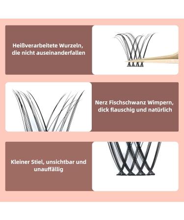 Buy Honey 02-D Mix Individual Eyelash Clusters (8-16mm) | 72 Pack D Curl Segments for DIY Eyelash Extensions - Buy Online on GoSupps.com