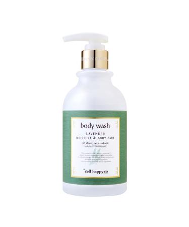 cell happy co Lavender Body Wash COSMOS organic certifed Organic French Lavender Flower Water and Oil 5 kinds of herbal extract Sensitive & Trouble skin (10.1 floz)