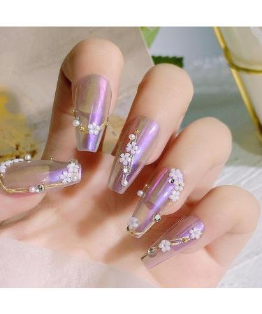 3D Flower Nail Charms Colorful Flower Nail Art Resin Blossom Rhinestone Nail Art Decoration Nail Art Charms Nail Pearls Jewelry Accessories DIY Crafts with Dual Head Nail Cuticle Pusher - Buy Online on GoSupps.com