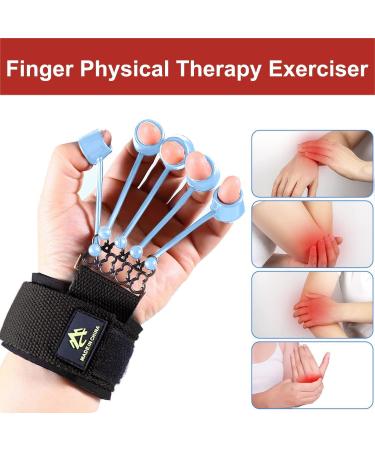 Grip Strength Trainer 40lb - Finger Strengthener for Stroke Recovery & Physical Therapy | Hand Exerciser for Rehabilitation & Muscle Extension | Orange Finger Stretcher - Buy Online on GoSupps.com