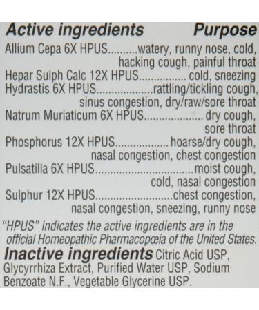 Hyland's Cold and Cough 4 Kids - Natural 4oz Cough Syrup for Decongestant & Sore Throat Relief - Buy Online on GoSupps.com