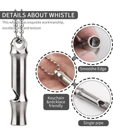 Autuveen Titanium Outdoor Emergency Whistle | Loud EDC Survival Whistle for Camping and Hiking - Buy Online on GoSupps.com