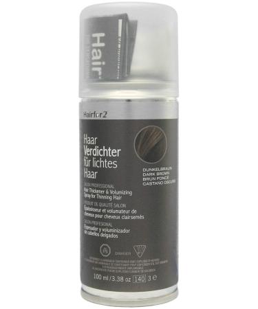 Unisex Hair Thickening Spray Dark Brown 100ml/3.38oz