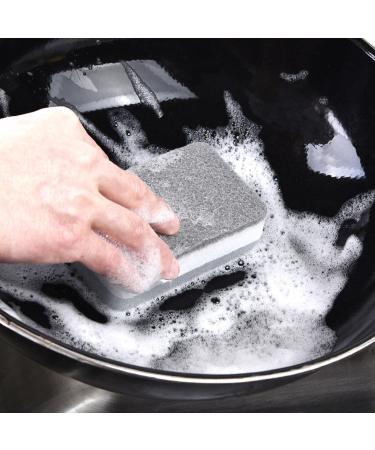 1Pcs Gary Eraser Carborundum Removing Rust Cleaning Brush Descaling For Cooktop Rub Clean Pot Sponge M3N3 White yellow 11 x 8 x 3.5cm/4.29 x 3.12 x 1.37inches - Buy Online on GoSupps.com