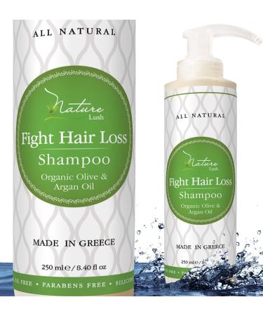 Organic Argan Anti-Hair Loss Shampoo | Sulfate-Free DHT Treatment for All Hair Types - 100% Pure & Natural (250 ml - Buy Online on GoSupps.com