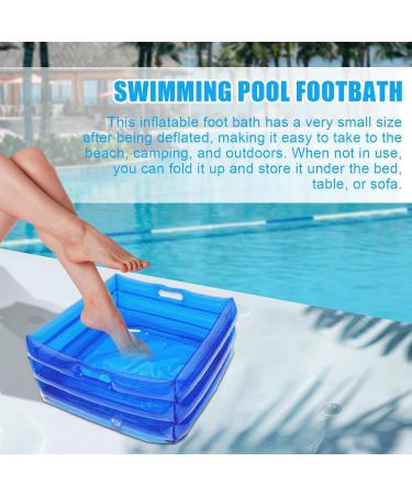 Lightweight Foot Diving Container | Foldable Inflatable Foot Tub | Travel Foot Tub | Multifunctional Portable Foot Wash for Outdoor Camping Washing - Buy Online on GoSupps.com