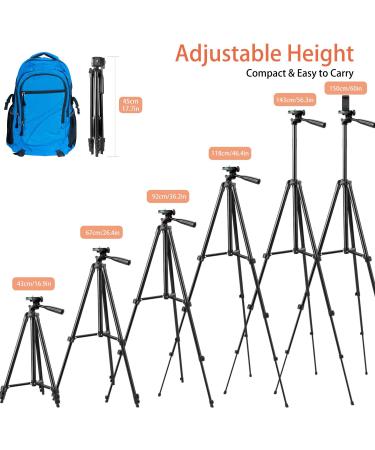 UEGOGO Phone Tripod with Remote Shutter | Universal Clip for iPhone/Android/Sport Camera | Ideal for Video Recording/Selfies/Live Stream/Vlogging - Buy Online on GoSupps.com
