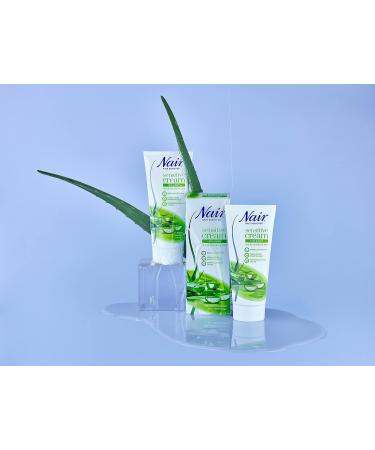 Nair Hair Removal Sensitive Cream with Camellia Oil & Ylang-Ylang - 200ml | For Dry & Sensitive Skin - Legs & Body - Buy Online on GoSupps.com