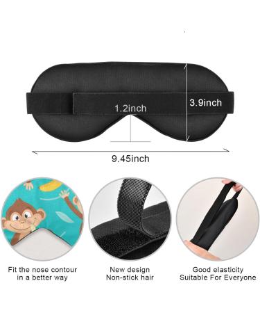Haskirky Light Blocking Adjustable Eye Mask for Men and Women - Ideal for Travel, Yoga, Meditation, Office, and Deep Sleep - Buy Online on GoSupps.com