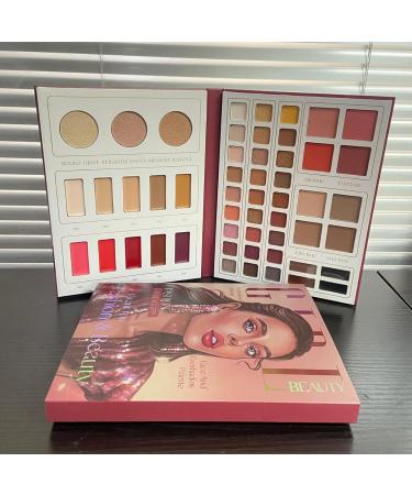 Palette De Fards Paupi res | 52 Couleurs Matte Shimmer et Contour - Kit de Fard Joues et Illuminateur Imperm able - Pour Femmes Usage Quotidien Soir e Performance Sc nique et Soin de la Peau d - Buy Online on GoSupps.com