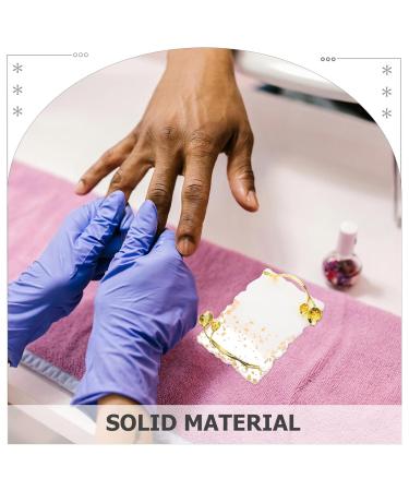 Baluue Resin Nail Art Palette | Gold Handle Nail Holder & Mixing Tool for Gel Nails | Versatile Makeup & Dessert Display Board - Buy Online on GoSupps.com