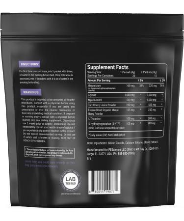 PEscience Haze Sleep Powder, Melatonin-Free, Unflavored, Sleep Support with 5-HTP, Theanine, myo-Inositol and Magnesium, 30 Servings - Buy Online on GoSupps.com