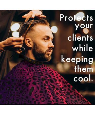 King Midas Empire Unisex Hair Stylist Cape - Waterproof Adjustable Cutting Cape in Purple/Pink - Perfect for Professionals & Home Use - Buy Online on GoSupps.com