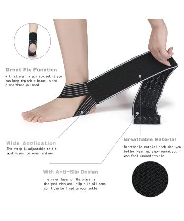 Adjustable Ankle Support Brace for Men and Women - Compression Sleeve for Plantar Fasciitis, Arthritis, and Joint Pain - Suitable for Sports - Grey - Buy Online on GoSupps.com