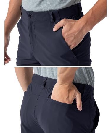 Rdruko Men's Golf Shorts Stretch Quick Dry 9 Work Casual Shorts - Navy - Size 34 - Buy Online on GoSupps.com