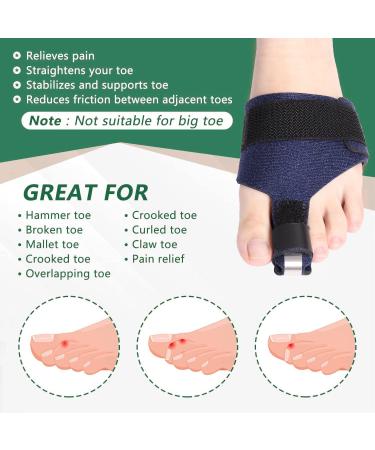 Toe Straightener & Hammer Toe Corrector | Support for Broken Claw Bent Crooked Curled & Mallet Toes | International Shipping - Buy Online on GoSupps.com