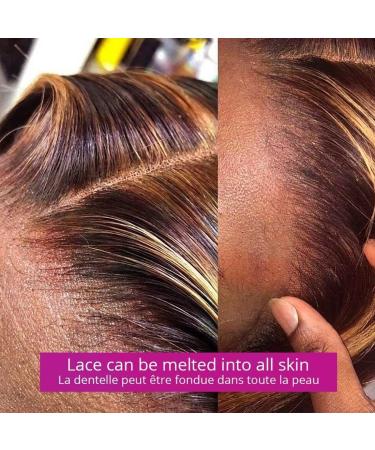 20 Inch Ombre Honey Blonde Lace Front Wig | Pre Plucked 13x4 HD Transparent | Colored Body Wave Human Hair with Baby Hair | 150% Density for Women - Buy Online on GoSupps.com