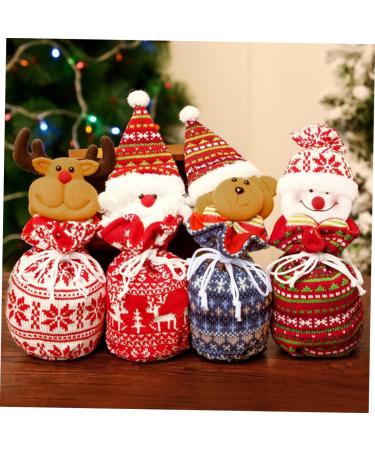 LABRIMP Christmas Sack 1pc Portable Storage Dining Bags Bear Candy for Ornament Decor Party Knitted Kids Fabric Bag - Buy Online on GoSupps.com