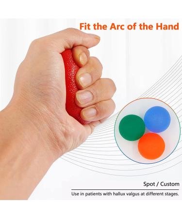 3 x Gel Hand Balls Grip Strength Trainer for Arthritis & Stress Relief - Buy Online on GoSupps.com