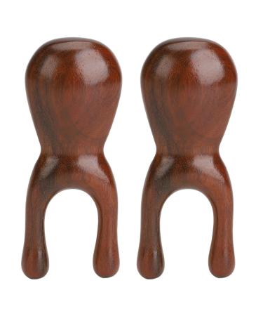 Portable nose massage device made of wood GUA SHA massage device reduces muscle tension relieves facial edema ergonomic design