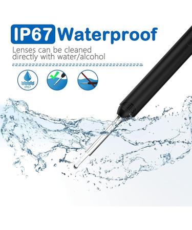Ear Wax Removal Kit with Camera and Light | 1080P Ear Cleaner for iPhone, iPad, Android Phones - Black - Buy Online on GoSupps.com