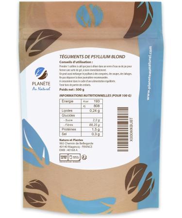 Psyllium Blond Integuments - 500g - Buy Online on GoSupps.com