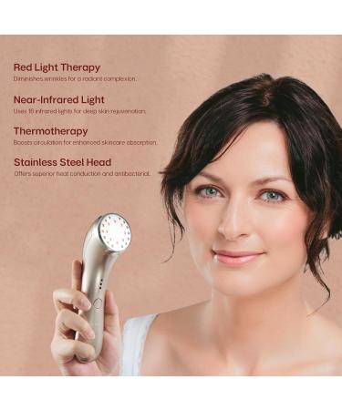 VRAIKO SEDNA Red Light Therapy Facial Device - Skin Care Massager for Anti-Aging Wrinkle Reduction & Revitalization - Buy Online on GoSupps.com