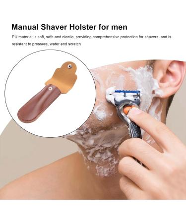Qtynudy Travel Razor Case - PU Leather Holder for Manual Double Edge Safety Razors | International Shipping - Buy Online on GoSupps.com