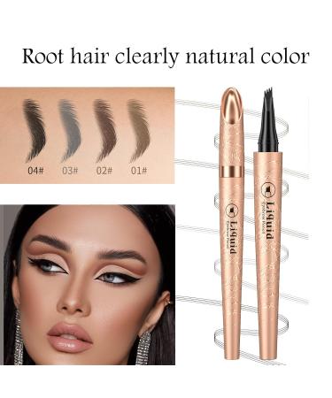 Buy Housn Waterproof Eyebrow Pencil - Fork Tip Quick Drying & Durable - Gray (03#) for Natural Makeup - International Shipping Available - Buy Online on GoSupps.com