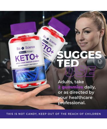 2 Pack Bio Science Keto + ACV Gummies | Bioscience Keto Plus | 60 Days Supply - Buy Online on GoSupps.com