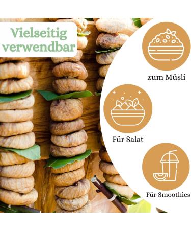  1001 Frucht 1001 Frucht Dried Figs - 1000g - Dried Figs from Turkey without Additives - Dried Fruits Unsweetened - Raw Food Grade - Buy Online on GoSupps.com