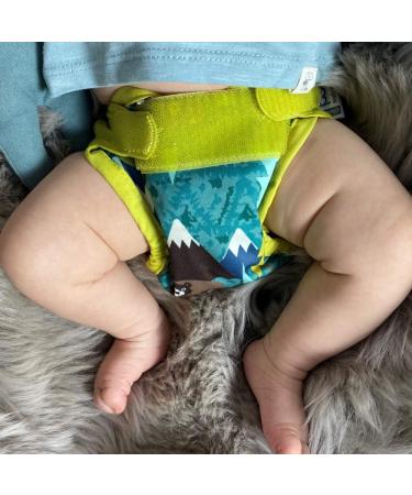 Close Pop-in Premium Bamboo Newborn Cloth Nappy - Soft & Absorbent Reusable - Bear Print - Aplix Fastener - Buy Online on GoSupps.com
