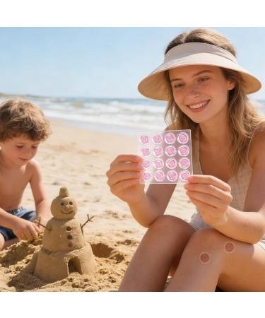 Autocollants de d tection UV - Patch capteur SPF qui change de couleur rappel de protection solaire imperm able pour sports de plage activit s de plein air | camping randonn e pique-nique voyage Rose (little rose) - Buy Online on GoSupps.com