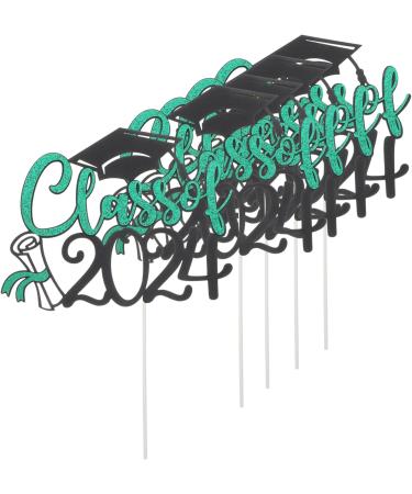 TOPBATHY 15 Sets Cake Insert Party Supplies Cupcake Decors Graduation Dessert Toppers Cake Decoration 2024 Graduation Cupcake Toppers European and American Graduation Season Paper Greenx3pcs 16.00X13.00X0.10CMx3pcs - Buy Online on GoSupps.com