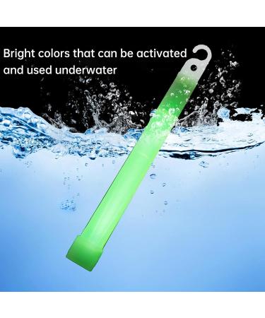 25 Ultra Bright 6 Inch Glow Sticks with Red Ribbon - 12 Hour Duration for Camping, Parties, and Emergency Kit - Buy Online on GoSupps.com
