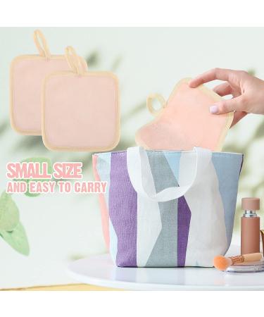 32 Pcs 5x5 Inch Soft Reusable Makeup Remover Pads - Microfiber Cloths for Eye Face - Washable Towel for Women - Classic Color - Buy Online on GoSupps.com