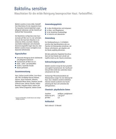 Bode Baktolin Sensitive Washing Lotion 500 ml - Complete Set with Dosing Pump & Wall Holder | Gentle Skin Cleanser for All Skin Types - International Shipping Available - Buy Online on GoSupps.com