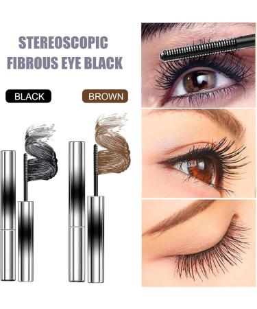 Mascara 3D Curling Eyelash Iron Mascara Waterproof Longue Dur e pour Extensions de Cils Volume Longue Dur e Anti-Taches (Black 2PC) - Buy Online on GoSupps.com