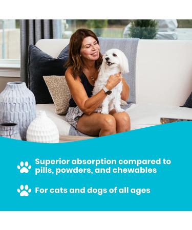 Omega 3 Fish Oil for Cats & Small Dogs | Premium Quality Pet Supplement - 2oz - Buy Online on GoSupps.com